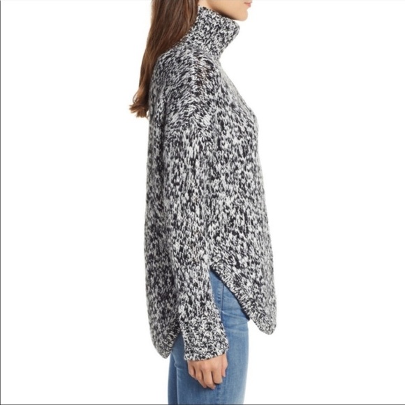 Treasure & Bond | Black & White Turtleneck Sweater | Size L - Picture 2 of 6